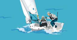 Kølbåd - Rorsmand - Kapsejlads